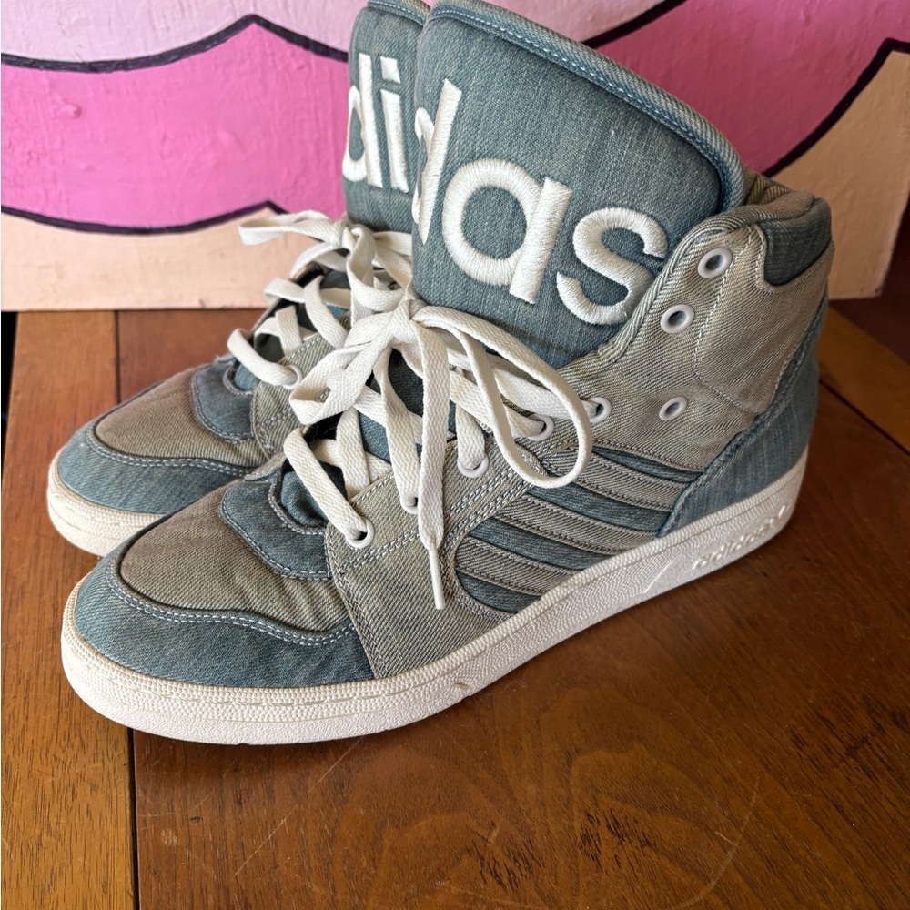 Jeremy Scott Adidas Collab Denim High-Tops sneakers